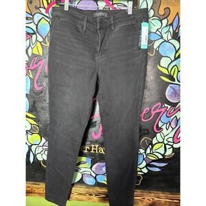 Liverpool Abby Skinny Welt Pocket Jean, Black, Size 14